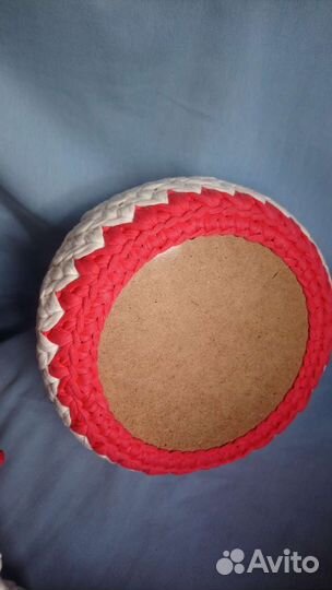 Корзина из трикотажной пряжи