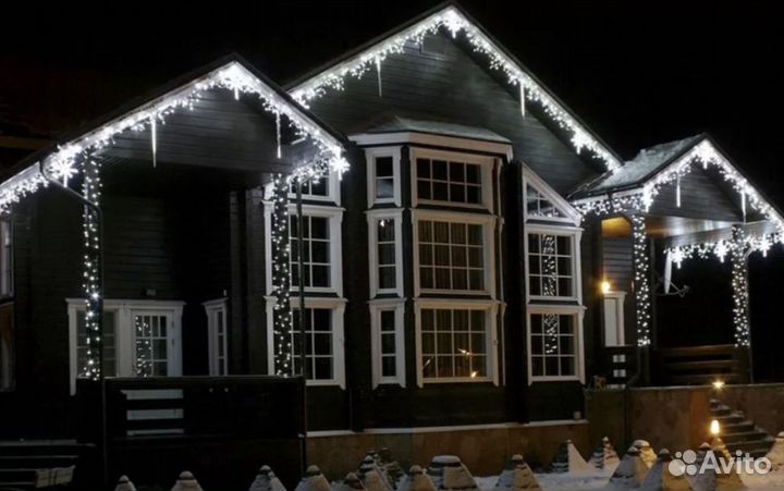 Гирлянда светодиодная / Монтаж