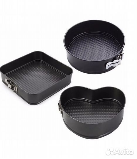 Формы набор 3 штуки для выпечки новые