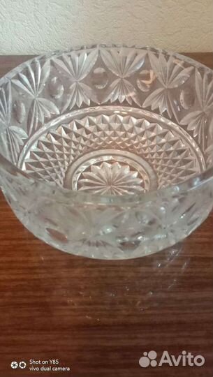 Ваза хрустальная
