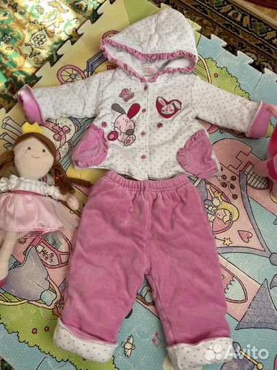 Костюм для девочки теплый Nannette 6-9 месяцев