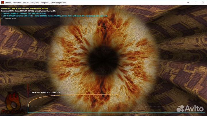 Видеокарта Zotac gtx550ti 1gb ddr5 192 бит
