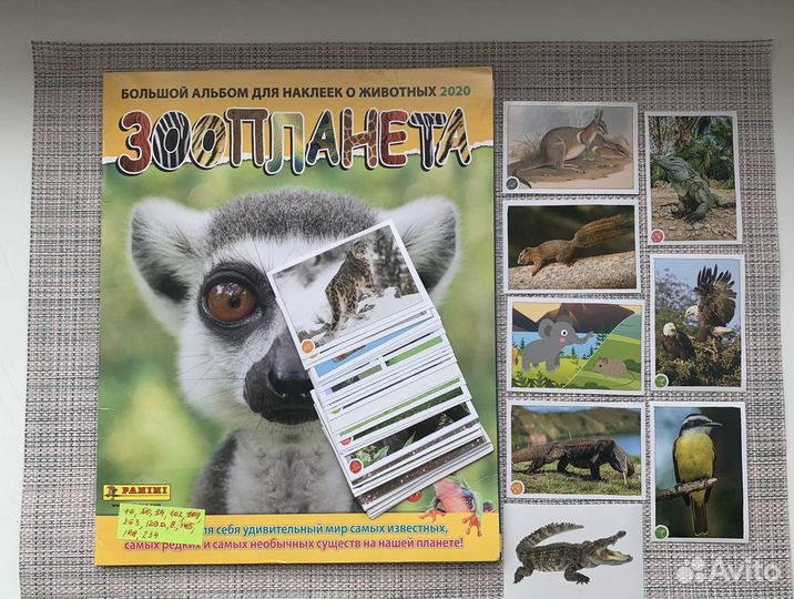 Наклейки Зоопланета Panini