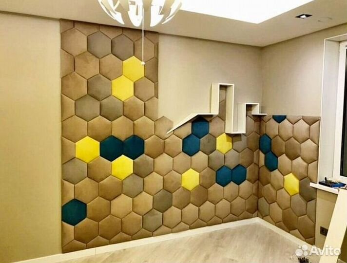 Мягкие стеновые панели для кровати