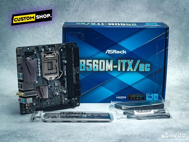 ASRock B560-M-ITX/ac LGA1200 новая / Гарантия