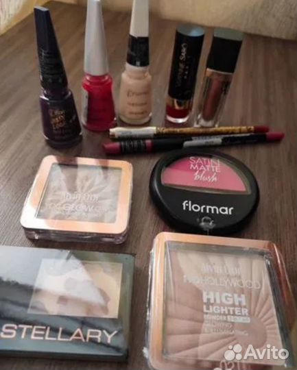 Косметика Хайлайтер помада лак румяна