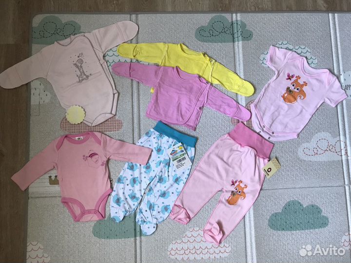 Боди распашонки ползунки 56-68