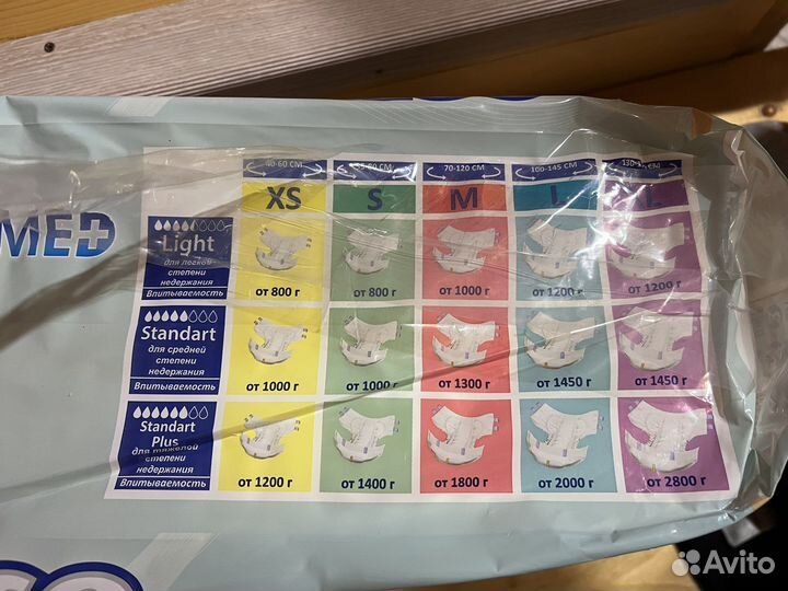 Памперсы для взрослых М senso med