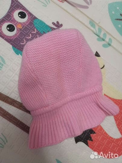 Зимняя шапка капор Журавлик 38-40 для девочки