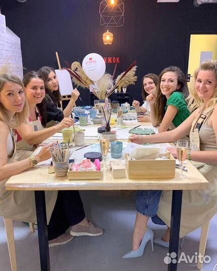 День рождение в гончарной мастерской