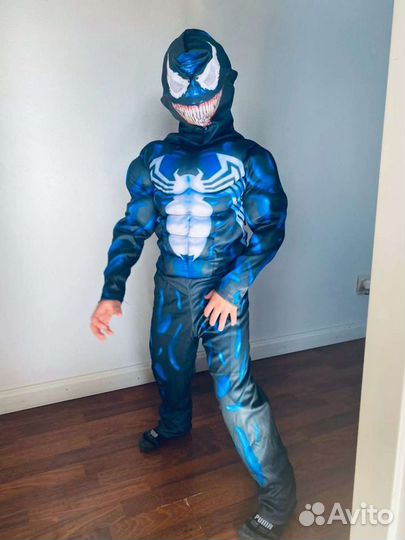 Новый. Детский костюм Веном, мускулы, супергерой