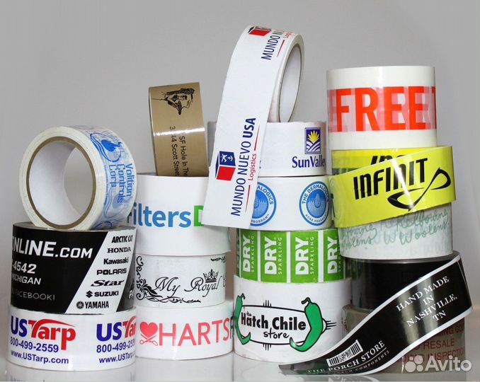 Скотч(клейкая лента) с логотипом(печатью)