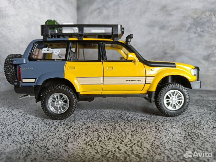 Машинка Металлическая Toyota Land Cruiser 80