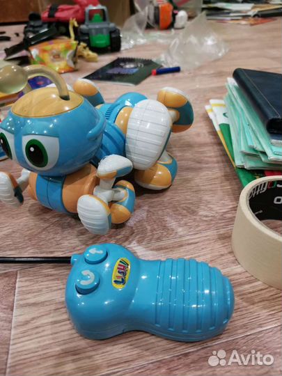 Развивающая гусеница и интерактивная собачка