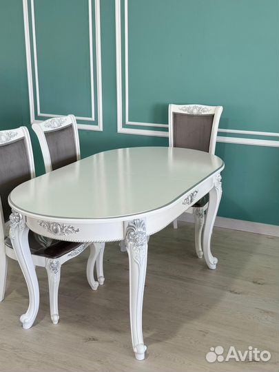 Стол кухонный раздвижной и Стулья