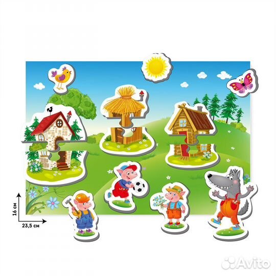 Магнитный театр Три поросенка