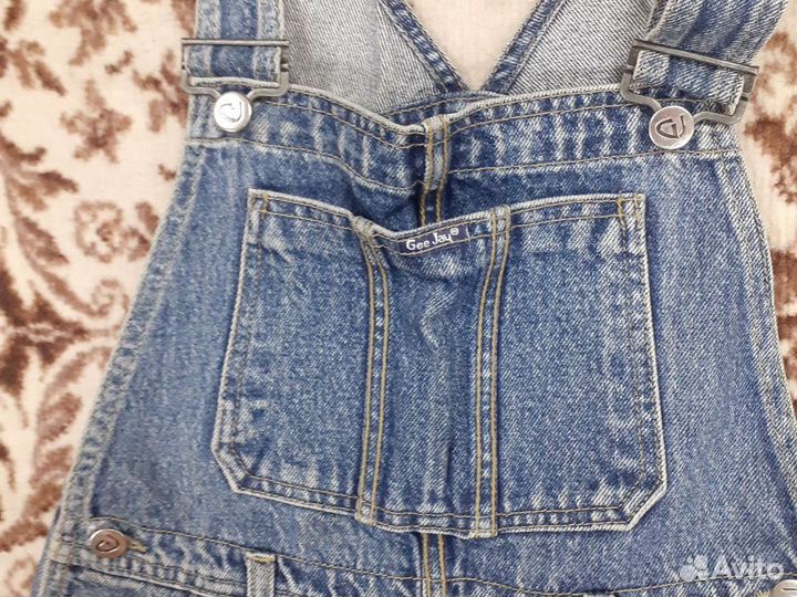 Сарафан и полукомбенизон джинсовые на девочку р 36