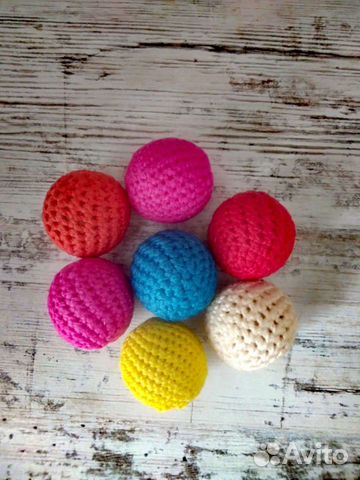 Бусины деревянные большие вязаные