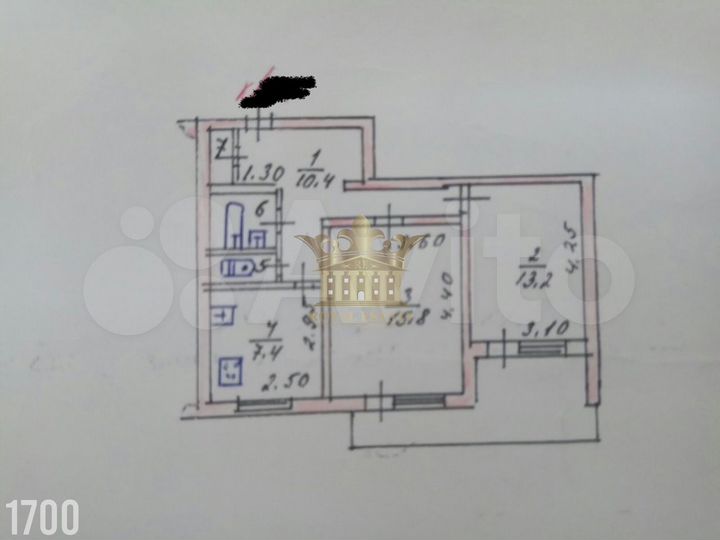 2-к. квартира, 55 м², 9/10 эт.