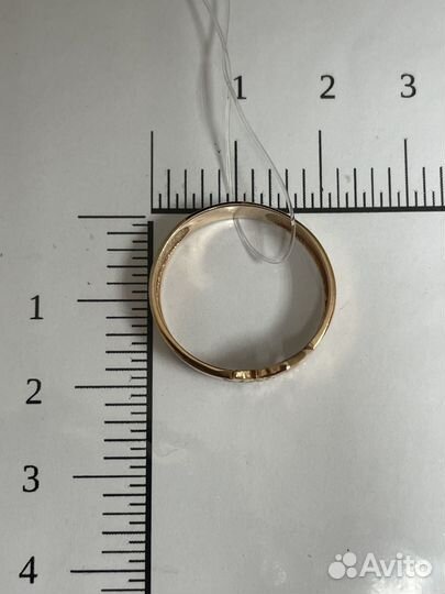 Золотое кольцо 18,50 мм. 585 проба Арт121
