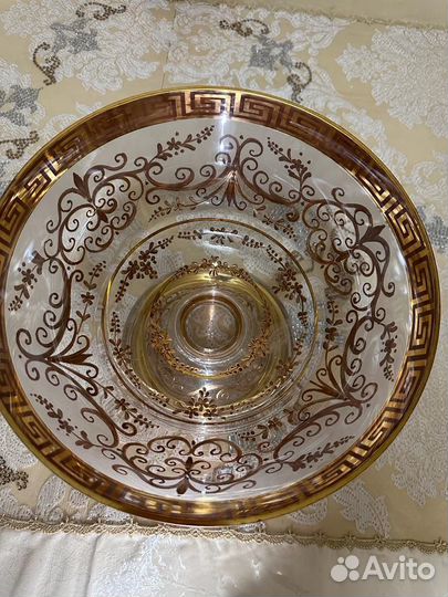 Ваза для фруктов Богемия 1