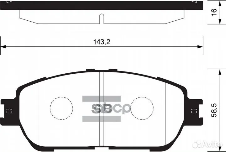 Колодки тормозные toyota camry (V30) 01-06 пере