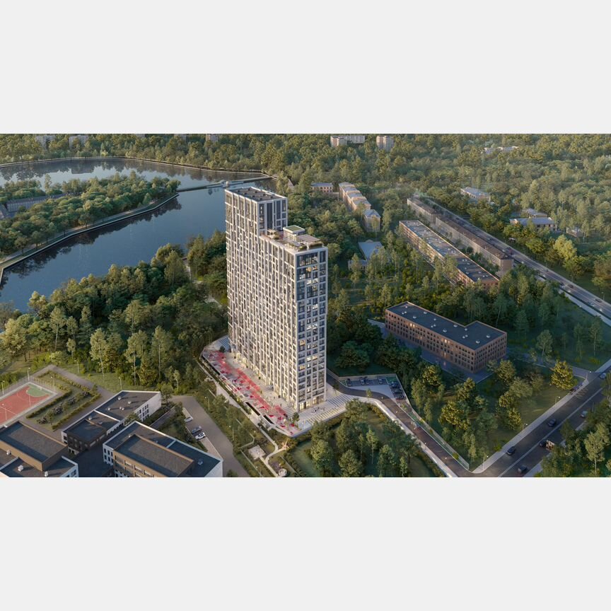 1-к. квартира, 46,4 м², 21/28 эт.