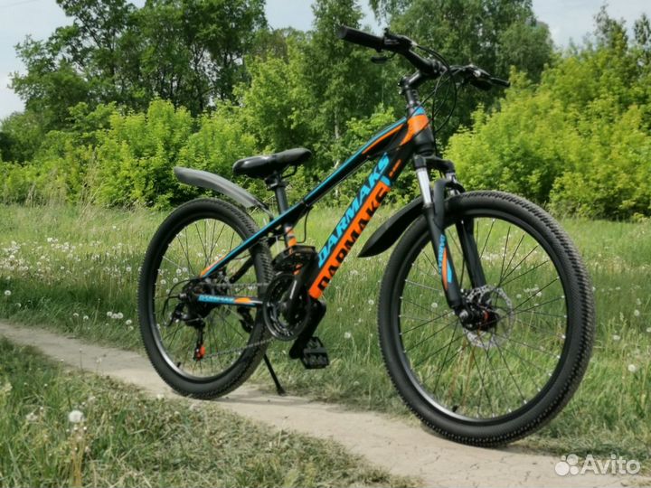 Подростковый горный велосипед на 24х колесах