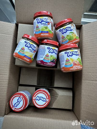 Агуша сок и фруктовое питание