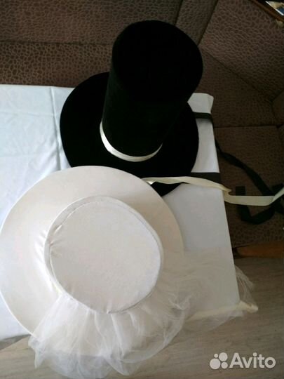 Свадебные Шляпы для свадебного кортежа декор