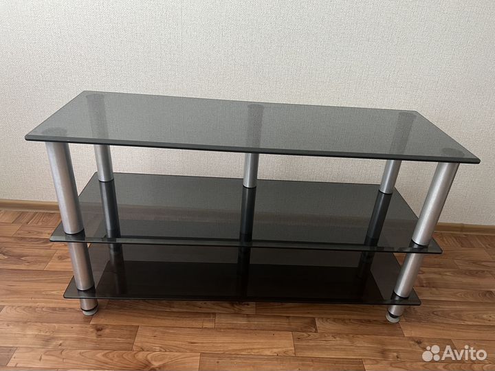 Стеклянная тумба под тв