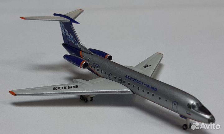 Модель самолета ту-134А-3 Аэрофлот-Норд 1:500