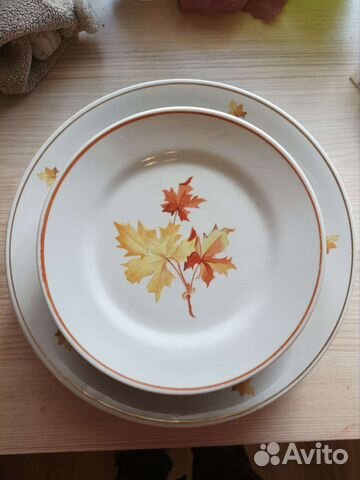 Тарелки винтажные Кленовый лист 1982г