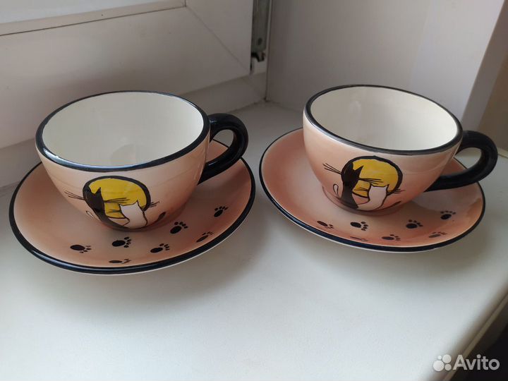 Чайная пара Влюбленные кошки