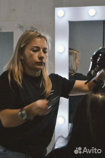 Окрашивание, рельефное, сложное, блонд