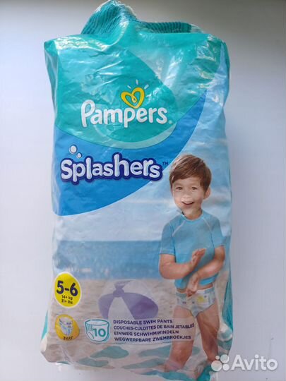 Трусики для плавания Pampers Splashers размер 5-6