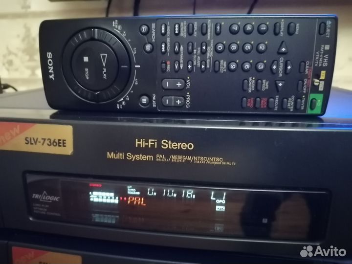 Видеомагнитофон sony slv hi fi 736