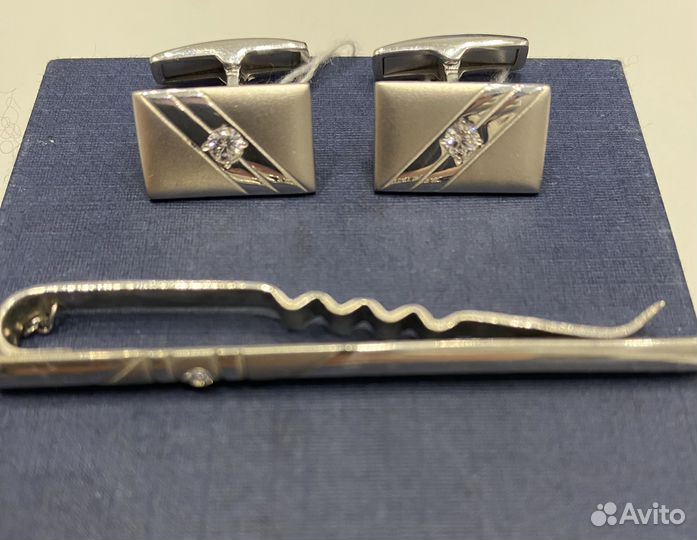 Запонки мужские серебряные
