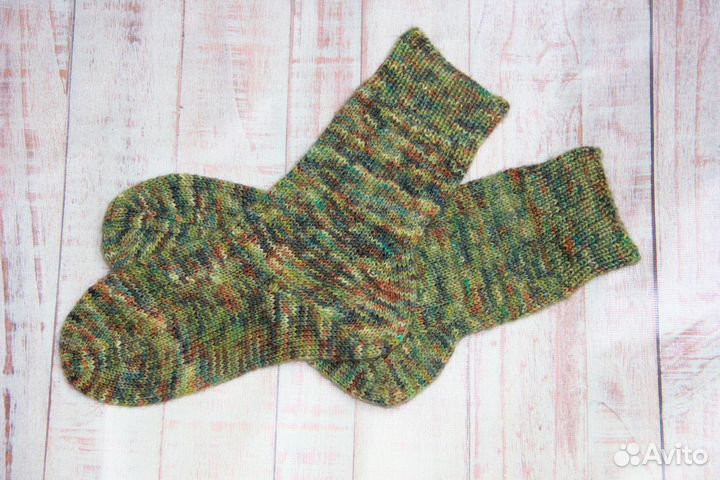 Носки шерстяные вязаные женские