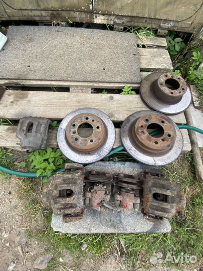 Суппорта + диски тормозные 525 е34