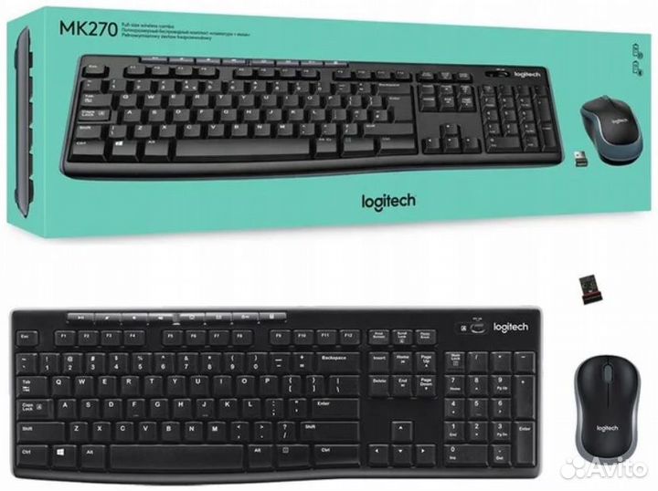 Комплект (клавиатура+мышь) Logitech MK270 Wireless