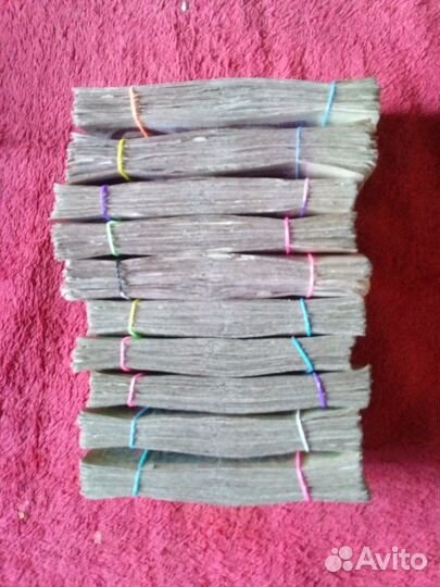 Банкноты СССР 1000 шт Изношенные