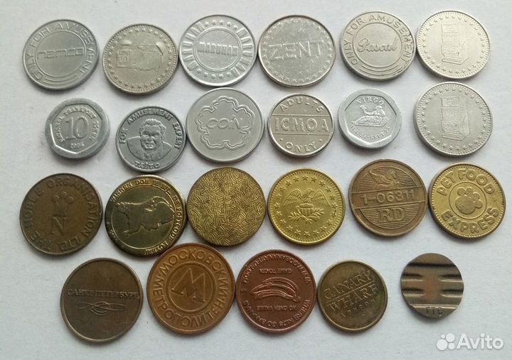 Жетоны мира набор 23 шт