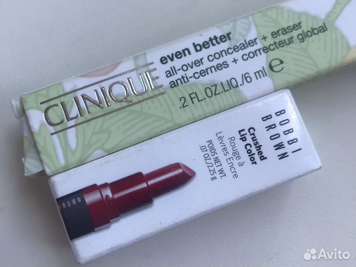 Помада Bobbi и консилер Clinigue для Анны