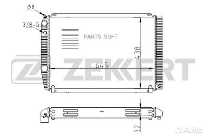 Радиатор охлаждения УАЗ Патриот 05