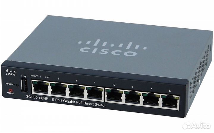 Сетевой коммутатор Cisco SG250-08