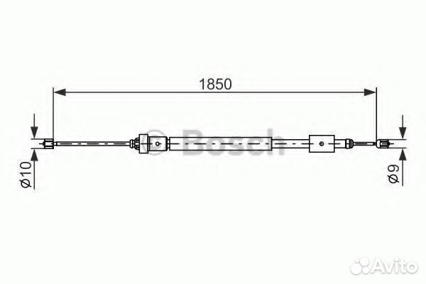 Трос 1987477595 bosch