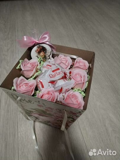 Букет из мыльных роз