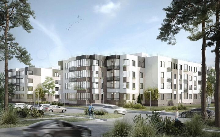 2-к. квартира, 57,7 м², 4/4 эт.