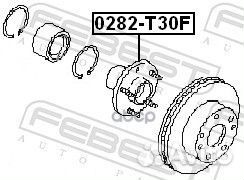 Ступица 0282-T30F 0282-T30F Febest